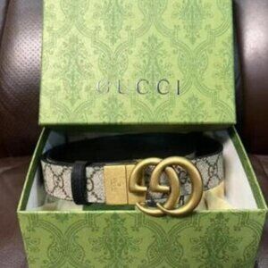 Gucci Double G Reversible Belt Sz 90cm